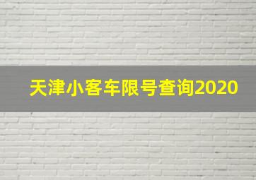 天津小客车限号查询2020