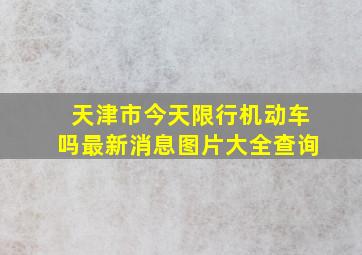 天津市今天限行机动车吗最新消息图片大全查询