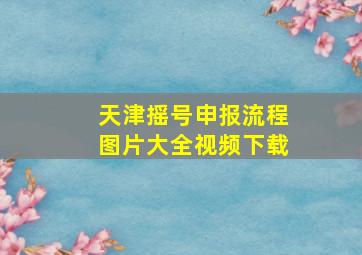 天津摇号申报流程图片大全视频下载