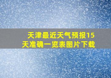 天津最近天气预报15天准确一览表图片下载