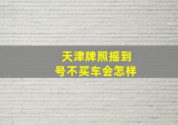 天津牌照摇到号不买车会怎样