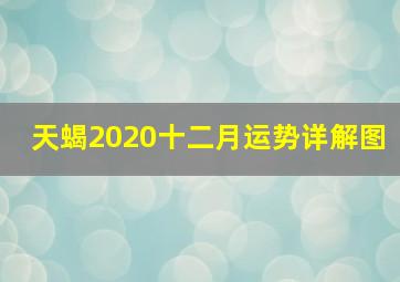 天蝎2020十二月运势详解图