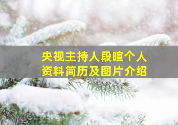 央视主持人段暄个人资料简历及图片介绍