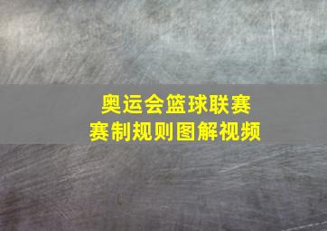 奥运会篮球联赛赛制规则图解视频