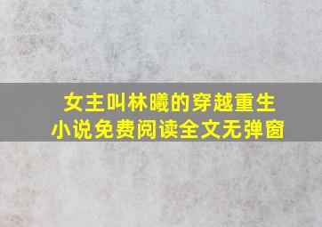 女主叫林曦的穿越重生小说免费阅读全文无弹窗