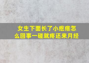 女生下面长了小疙瘩怎么回事一碰就疼还来月经