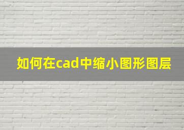 如何在cad中缩小图形图层