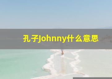 孔子Johnny什么意思