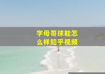 字母哥球鞋怎么样知乎视频