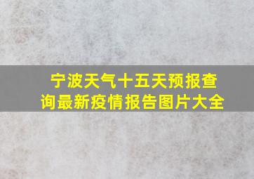 宁波天气十五天预报查询最新疫情报告图片大全