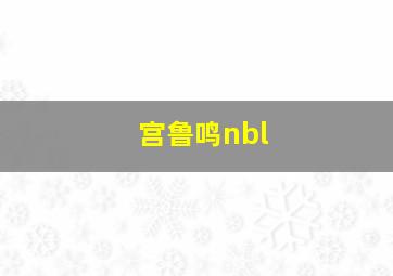 宫鲁鸣nbl