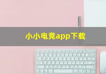 小小电竞app下载