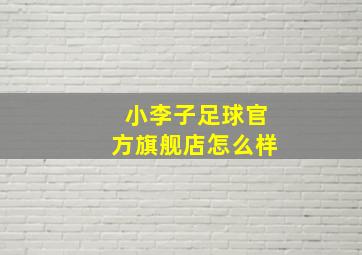 小李子足球官方旗舰店怎么样