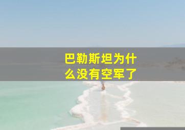 巴勒斯坦为什么没有空军了