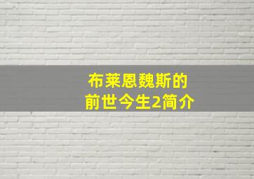 布莱恩魏斯的前世今生2简介