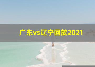 广东vs辽宁回放2021