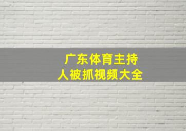 广东体育主持人被抓视频大全