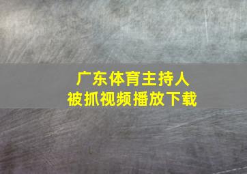 广东体育主持人被抓视频播放下载