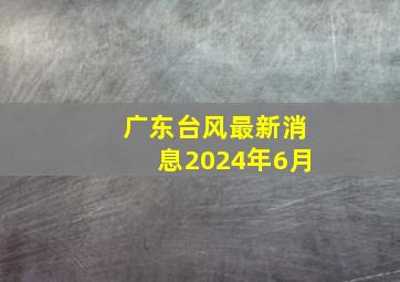 广东台风最新消息2024年6月