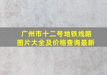 广州市十二号地铁线路图片大全及价格查询最新