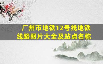 广州市地铁12号线地铁线路图片大全及站点名称