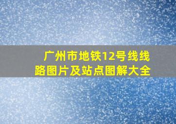 广州市地铁12号线线路图片及站点图解大全