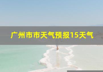 广州市市天气预报15天气