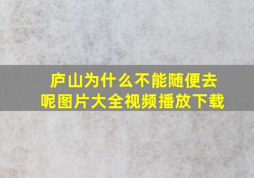 庐山为什么不能随便去呢图片大全视频播放下载