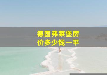 德国弗莱堡房价多少钱一平