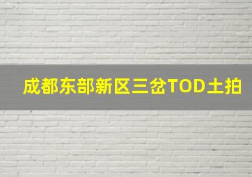 成都东部新区三岔TOD土拍