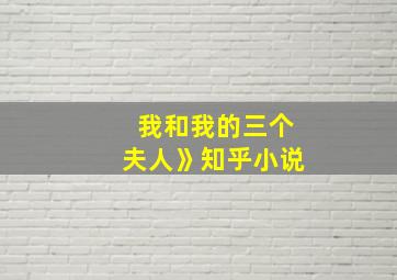 我和我的三个夫人》知乎小说