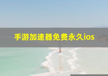 手游加速器免费永久ios