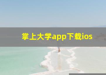 掌上大学app下载ios