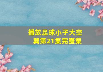 播放足球小子大空翼第21集完整集