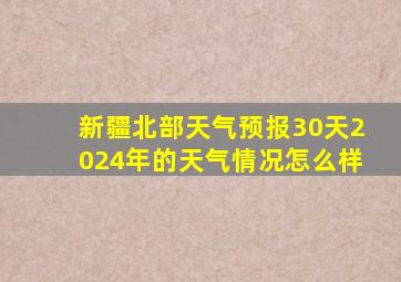 新疆北部天气预报30天2024年的天气情况怎么样