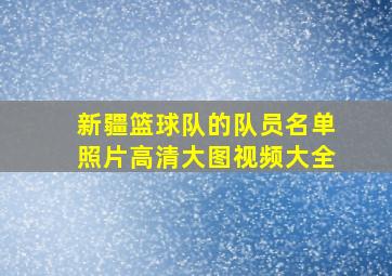 新疆篮球队的队员名单照片高清大图视频大全