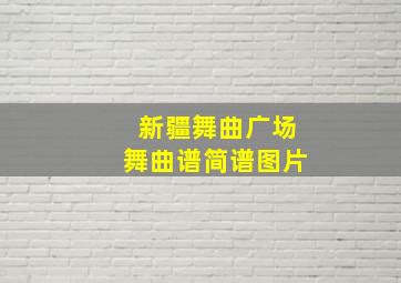 新疆舞曲广场舞曲谱简谱图片