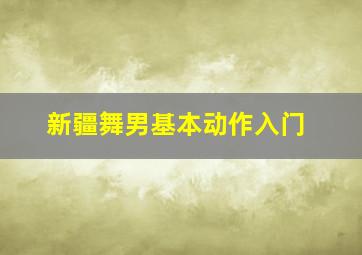 新疆舞男基本动作入门