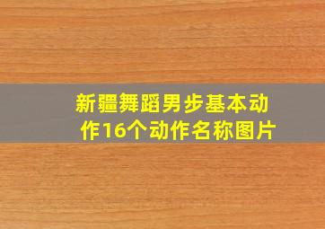 新疆舞蹈男步基本动作16个动作名称图片