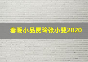 春晚小品贾玲张小斐2020