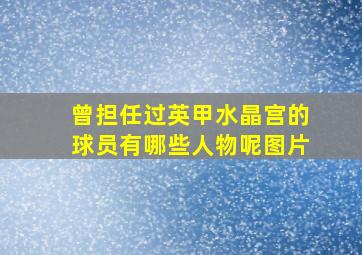 曾担任过英甲水晶宫的球员有哪些人物呢图片