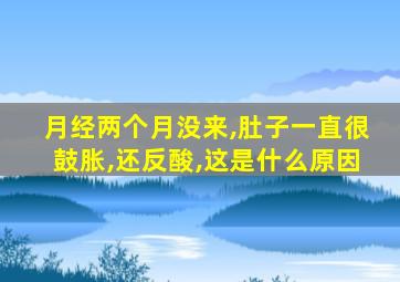 月经两个月没来,肚子一直很鼓胀,还反酸,这是什么原因