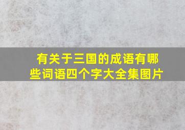 有关于三国的成语有哪些词语四个字大全集图片