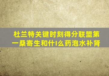 杜兰特关键时刻得分联盟第一桑寄生和什I么药泡水补肾