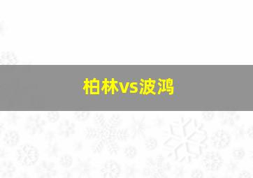 柏林vs波鸿