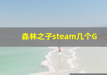 森林之子steam几个G