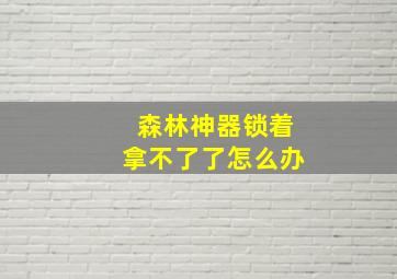 森林神器锁着拿不了了怎么办