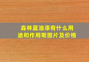 森林蓝油漆有什么用途和作用呢图片及价格