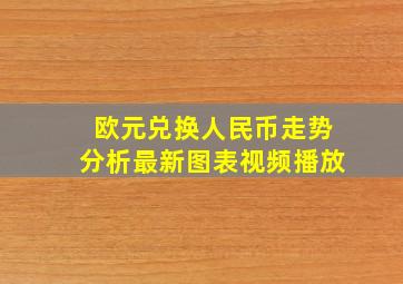 欧元兑换人民币走势分析最新图表视频播放