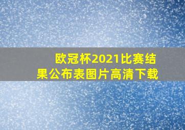 欧冠杯2021比赛结果公布表图片高清下载